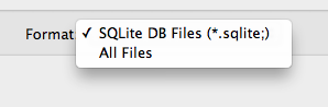 SQLite Manager - Opening a .db file